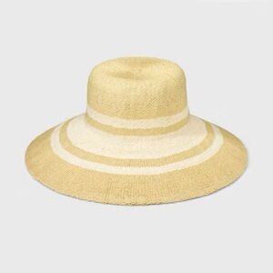 Elegant Tan and Cream Day Hat